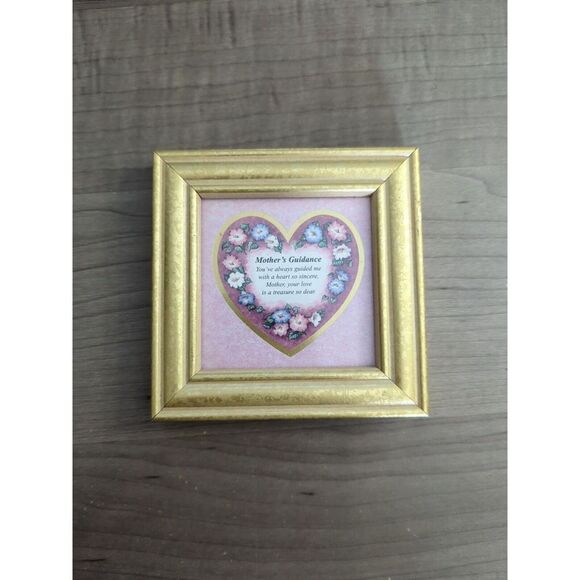 Small Vintage Frame Mother's Guidance Gift Heartfelt Collection Framed 1995 - Picture 2 of 6
